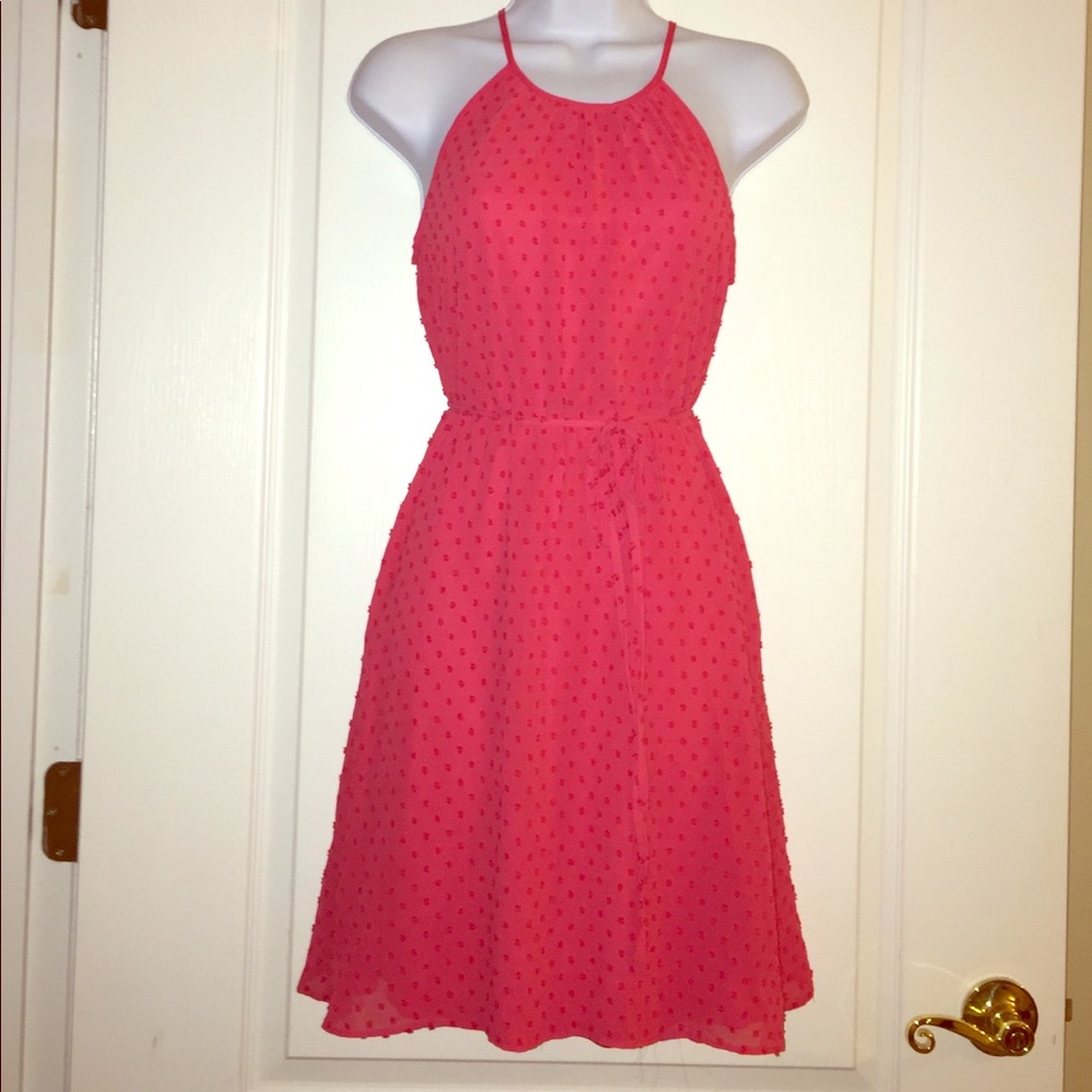 Women's Elle Pink Halter Top Dress, SZ XSmall