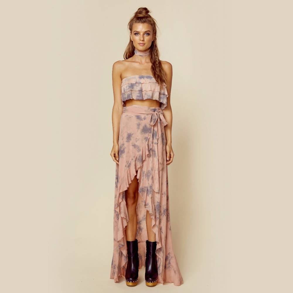 Planet Blue Wrap skirt