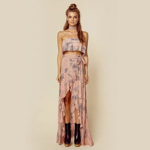 Planet Blue Wrap skirt