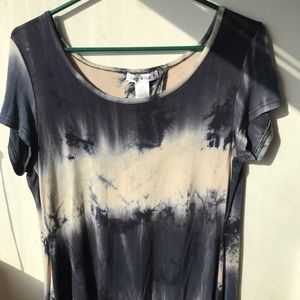 Tie Dye open back Tee