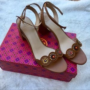 Tory Burch Marguerite Sandal in Tan