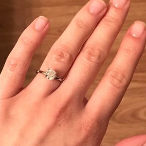 1 carat Titanium engagement ring. Size 4.5