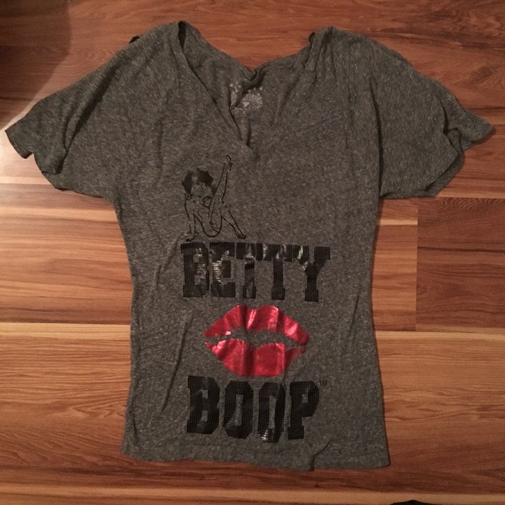 Betty Boop cold shoulder top