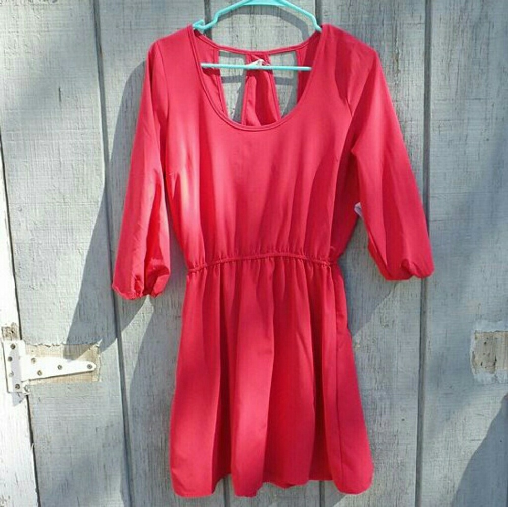 New hot pink dress