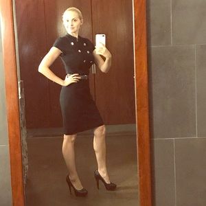 Cache Contour black dress