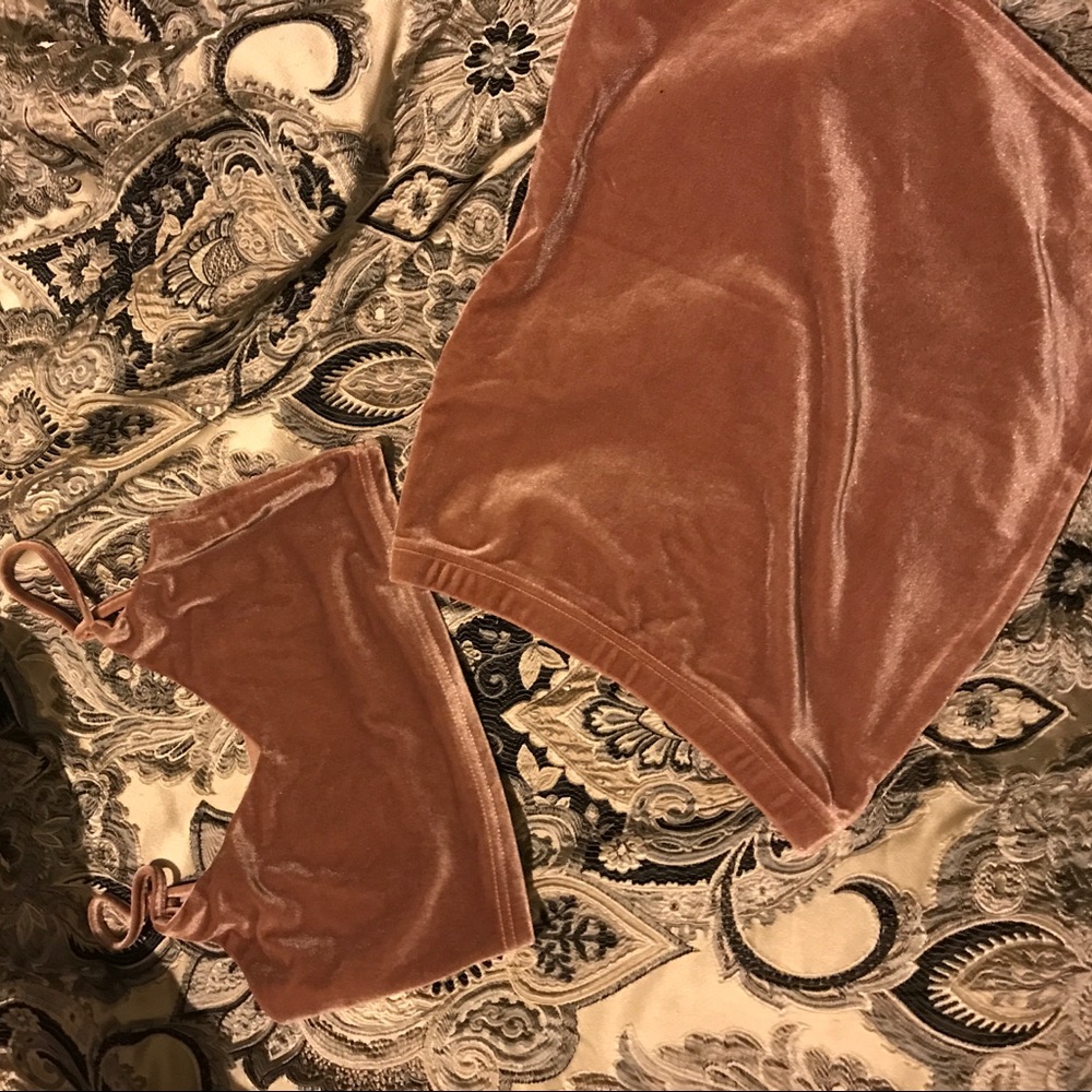 Velvet Rosegold Pink Set