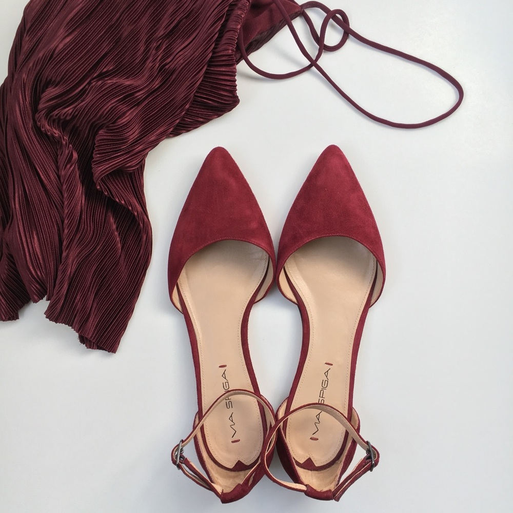 ✨stylish VIA SPIGA ankle flats.