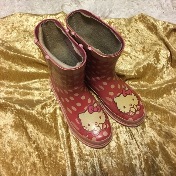 😍 2/$29 Little Girls HelloKittySanrio Rain Boots - Picture 1 of 8