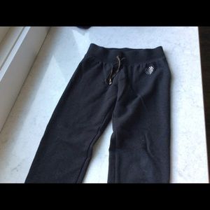 Adorable sweatpants with glitter heart decal