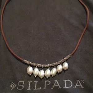 Silpada sterling silver pearls of wisdom necklace