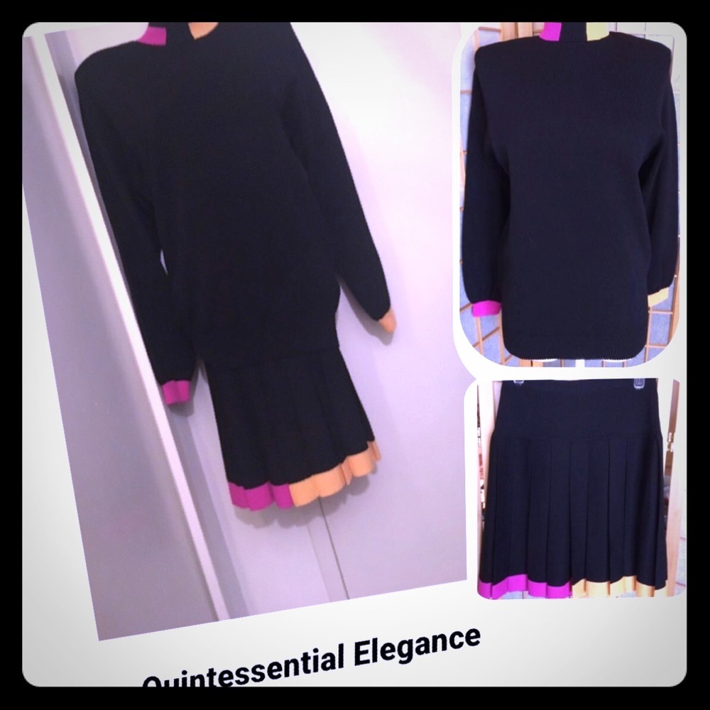 ST. JOHN SEPARATES Santana Knit Skirt Suit