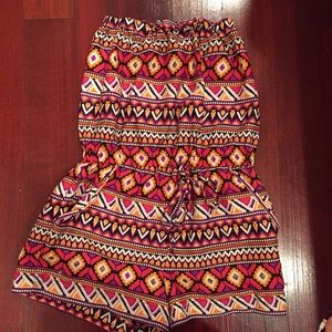 Forever 21 Strapless Patterned Romper