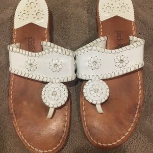 Jack Roger white sandals