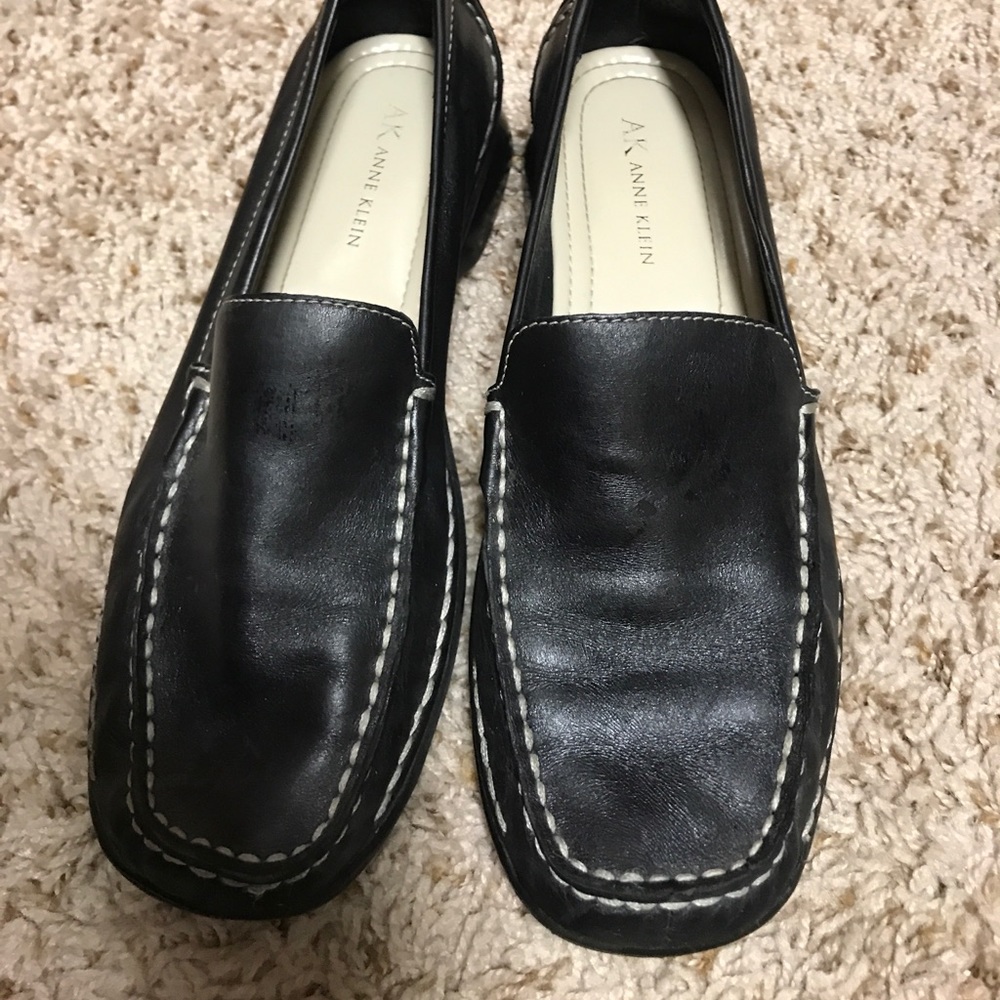 Black loafers