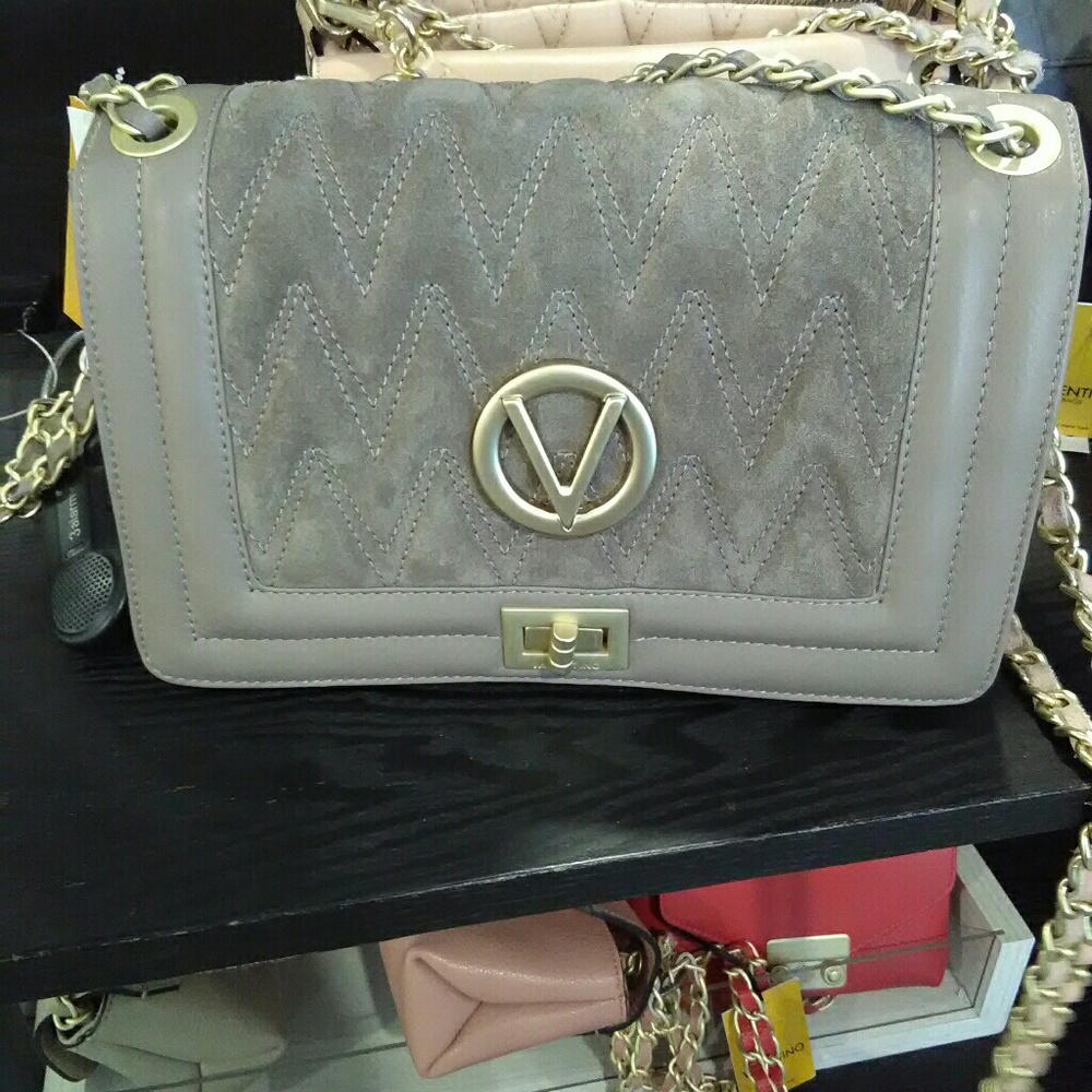 Valentino dove grey purse
