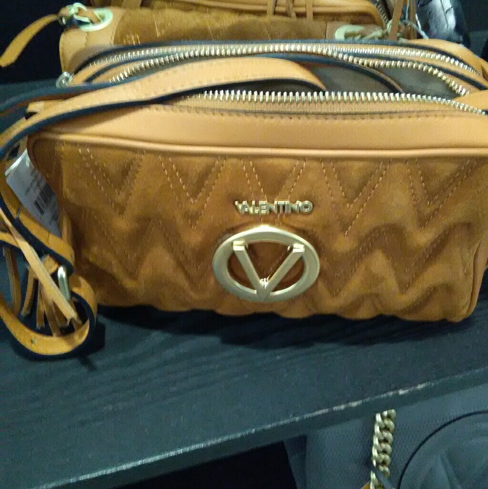 Valentino Cognac medium sized purse
