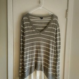 Torrid layer stripped sweater