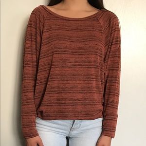 TERRACOTTA LONG SLEEVE SHIRT •SIZE SMALL🍁🍂