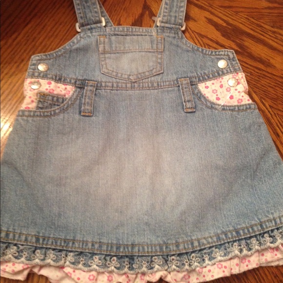 H&M Dresses Hm Denim Jumper Dress Poshmark