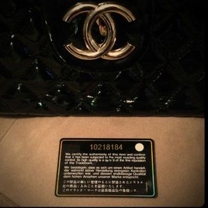 Jumbo c bag shiny double chain