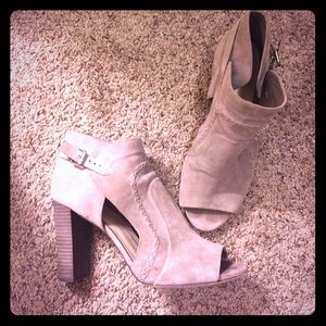 Vince Camuto peep toe booties