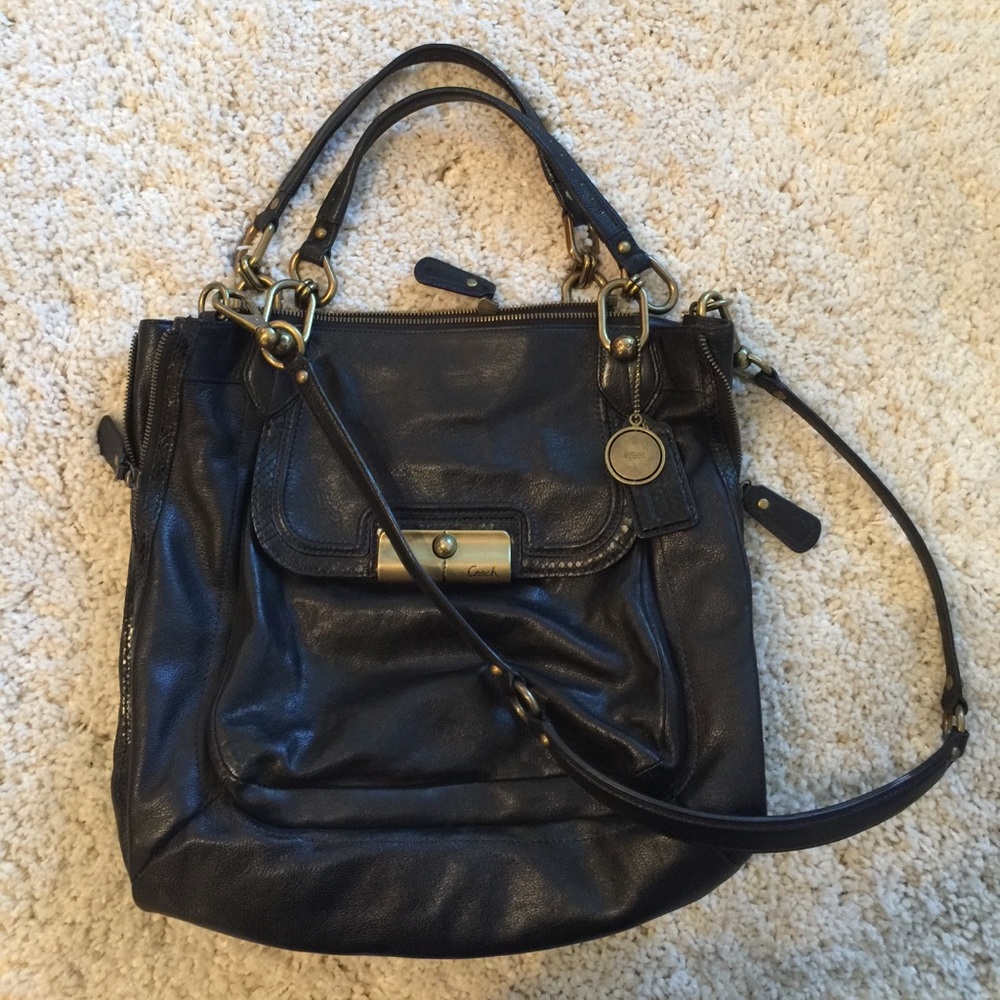 Coach Kristin Elevated Leather large tote