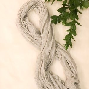 Calvin Klein Light Grey Infinity Scarf