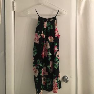 Monteau Black Floral Dress