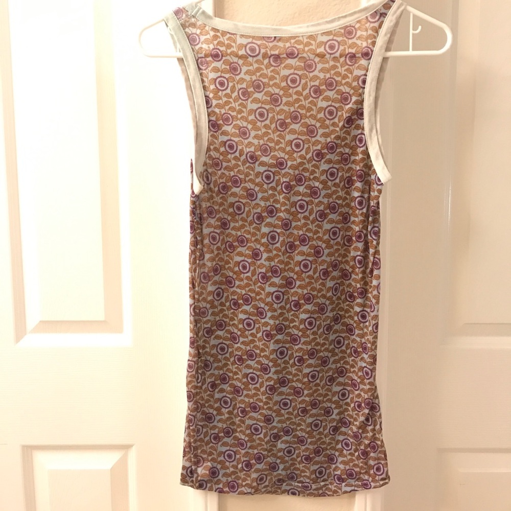 Flower Patterned Sheer Tank - Picture 3 of 4