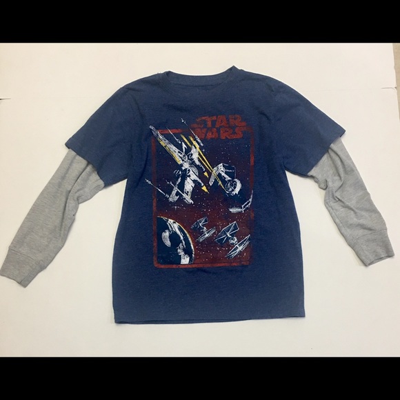 Star wars Other - Boys Star Wars Long Sleeve T-Shirt, Size Large Star wars Other - Boys Star Wars Long Sleeve T-Shirt, Size Large