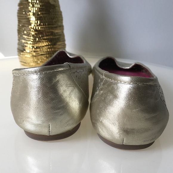 Jeffrey Campbell Gold Flats - Picture 3 of 8
