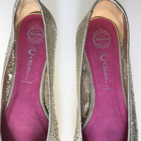 Jeffrey Campbell Gold Flats - Picture 4 of 8