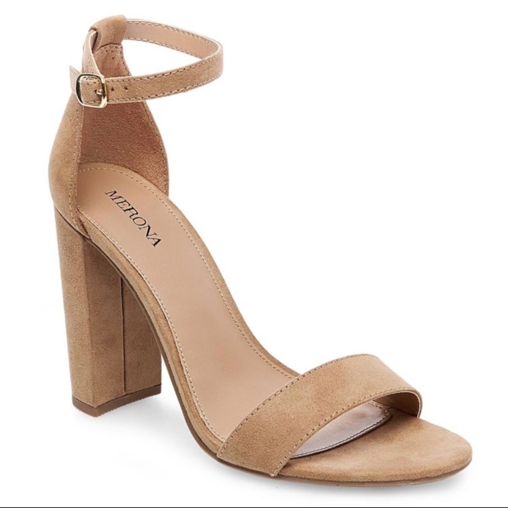 Merona Lulu Block Heel Size 8