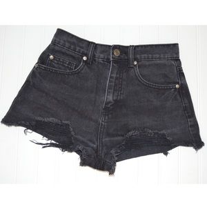 F21 Ripped High Waisted Shorts