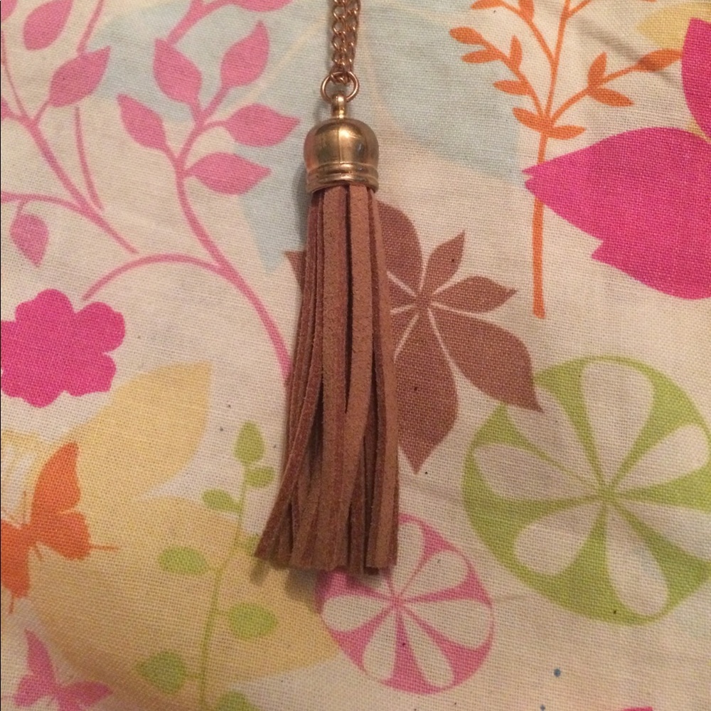 Long tassel necklace