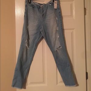 Girls junior blue jeans