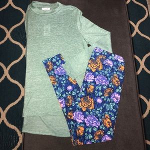 Lularoe TC Leggings and Shirt