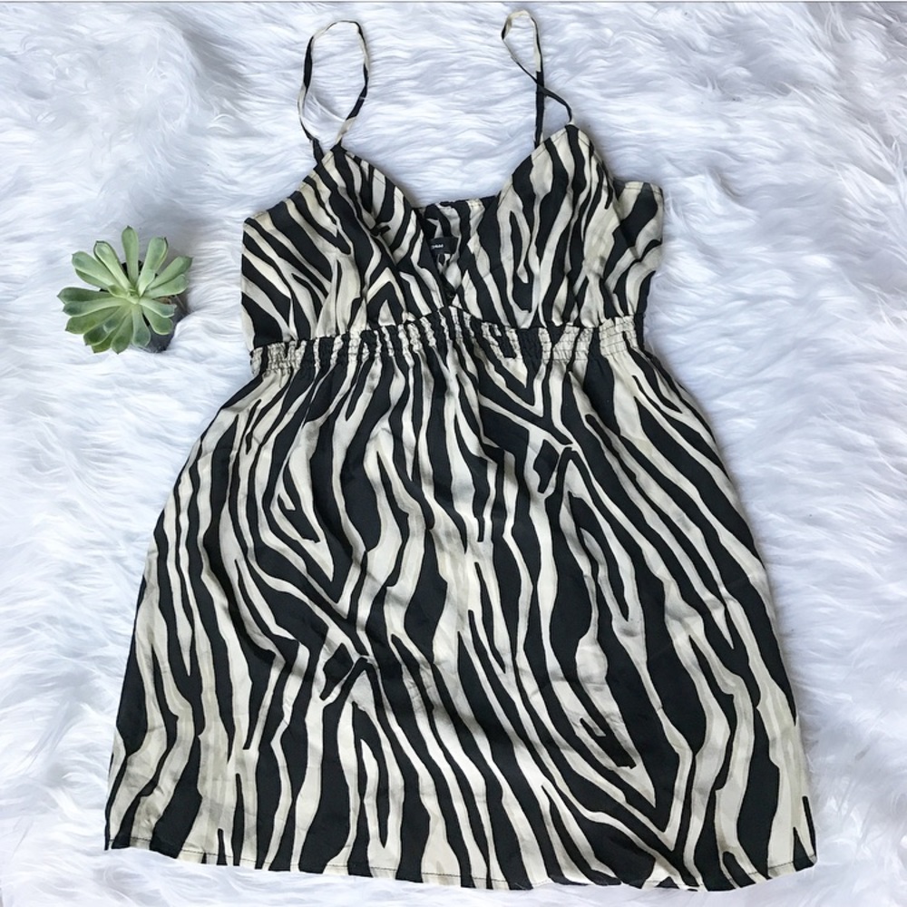 Express Silk Zebra Print Blouse