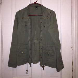 Green utility style jacket