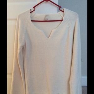 Prana Sweater, V-Neck size Small, off-white, NWOT