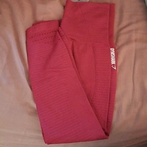 Gymshark seamless red leggings