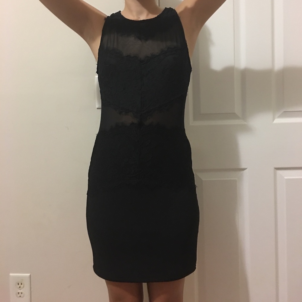 Black dress.