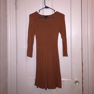 Orange long sleeve dress