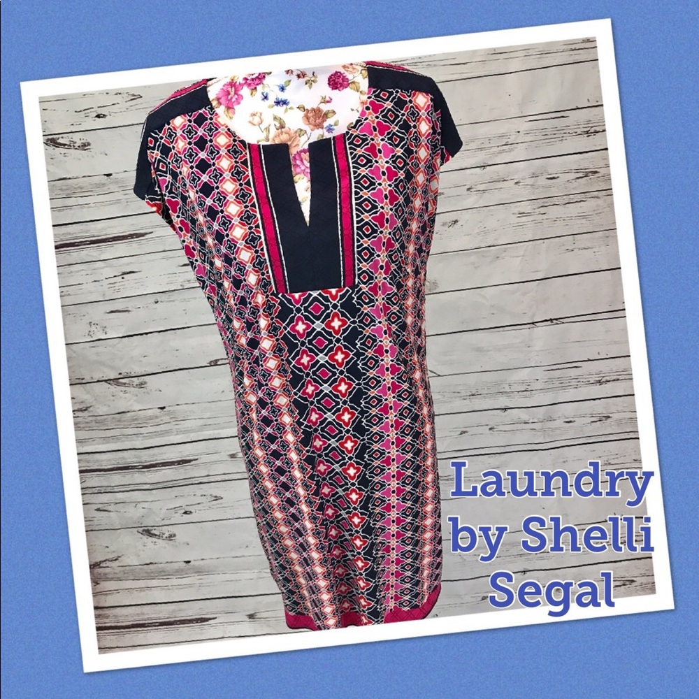 Laundry by Shelli Segal Small colorful shift dress