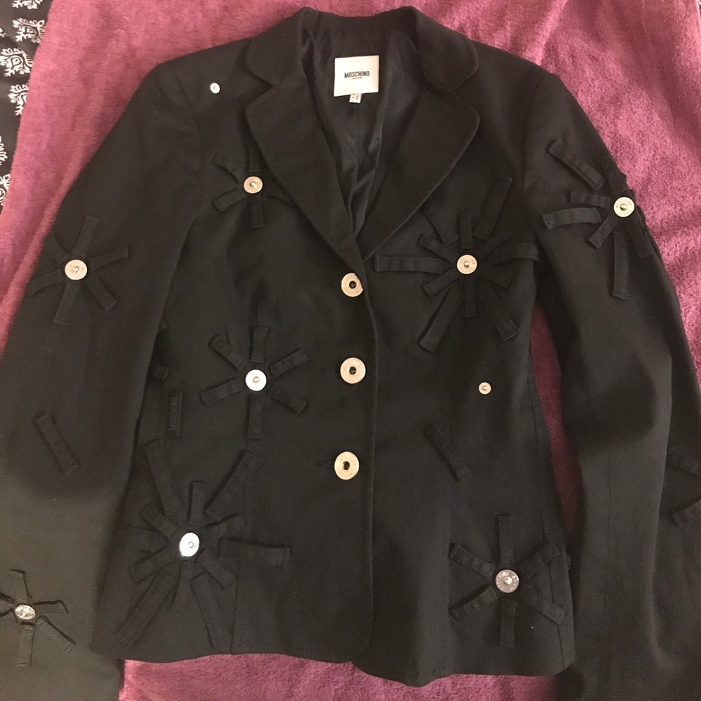 Women's Moschino couture military style blazer