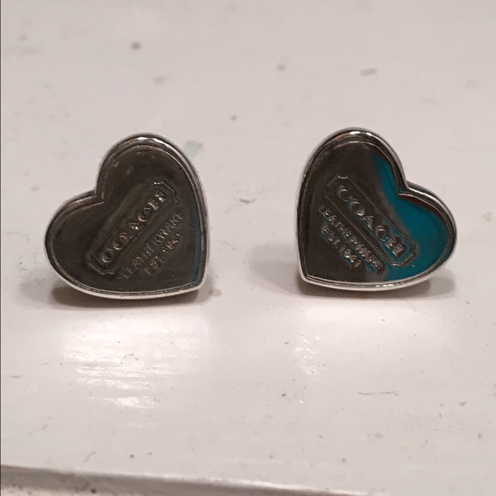 Coach Heart Earrings
