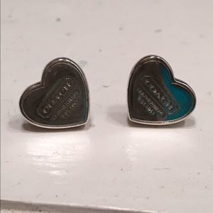 Coach Heart Earrings