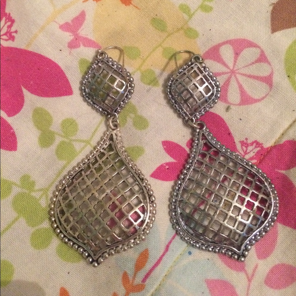 Silver earrings