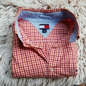 Tommy Hilfiger plaid button down shirt