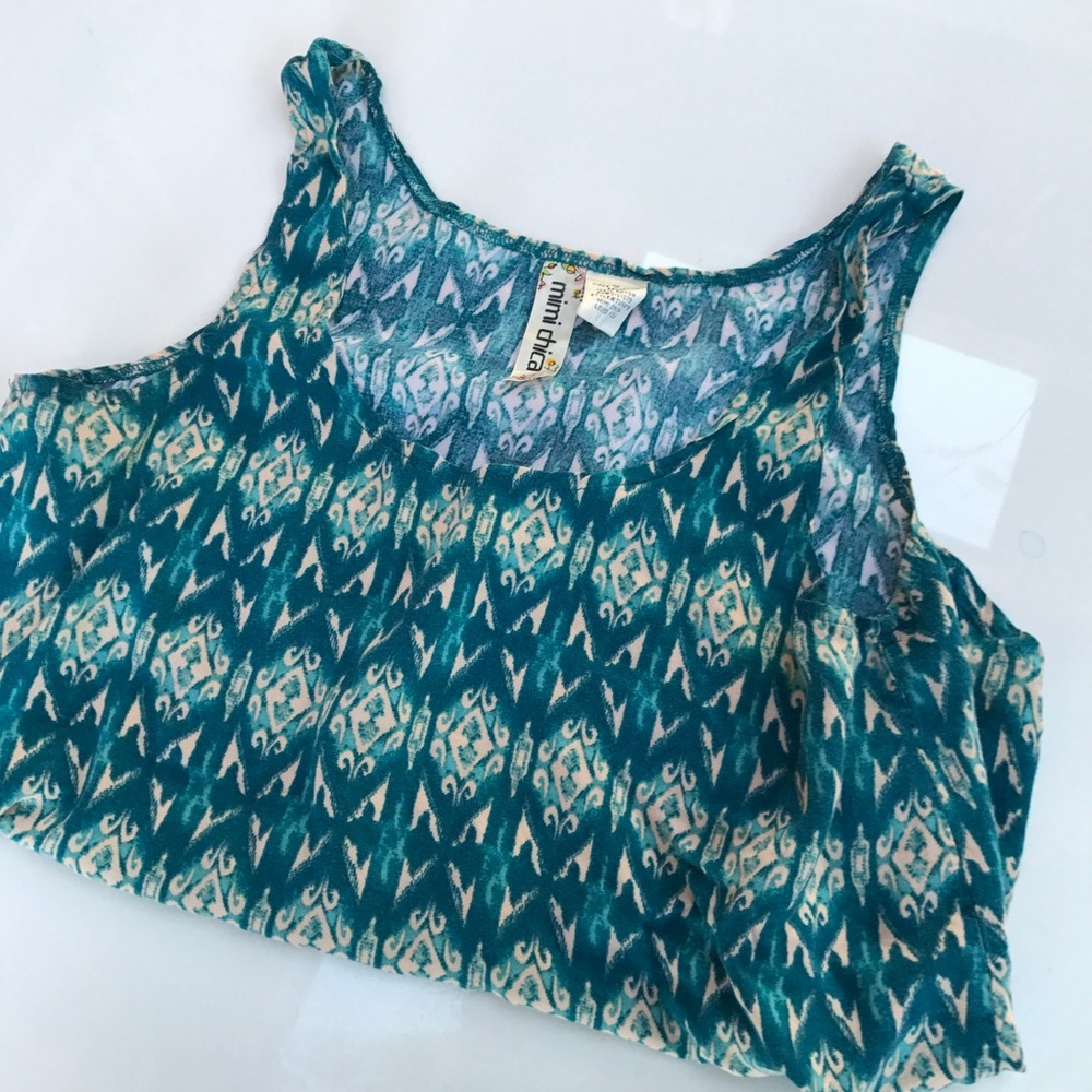 Pretty patterned Mimi chica tank top
